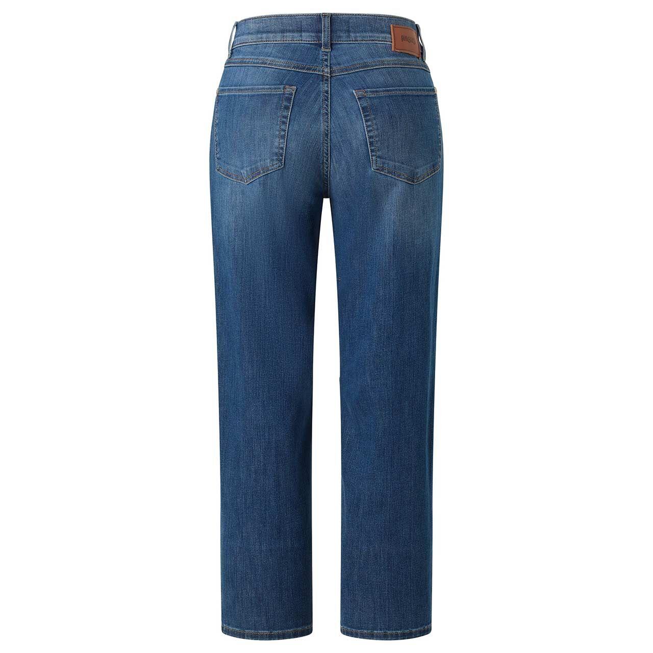 Damen Ankle Jeans Evy Barrel von Angels in Blau angewaschen, Rückansicht