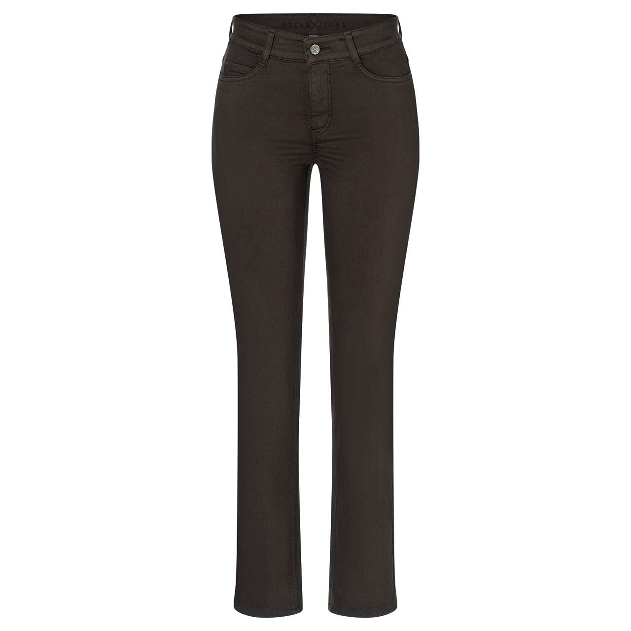 Stretch Damenjeans Dream von MAC in Braun, Vorderansicht
