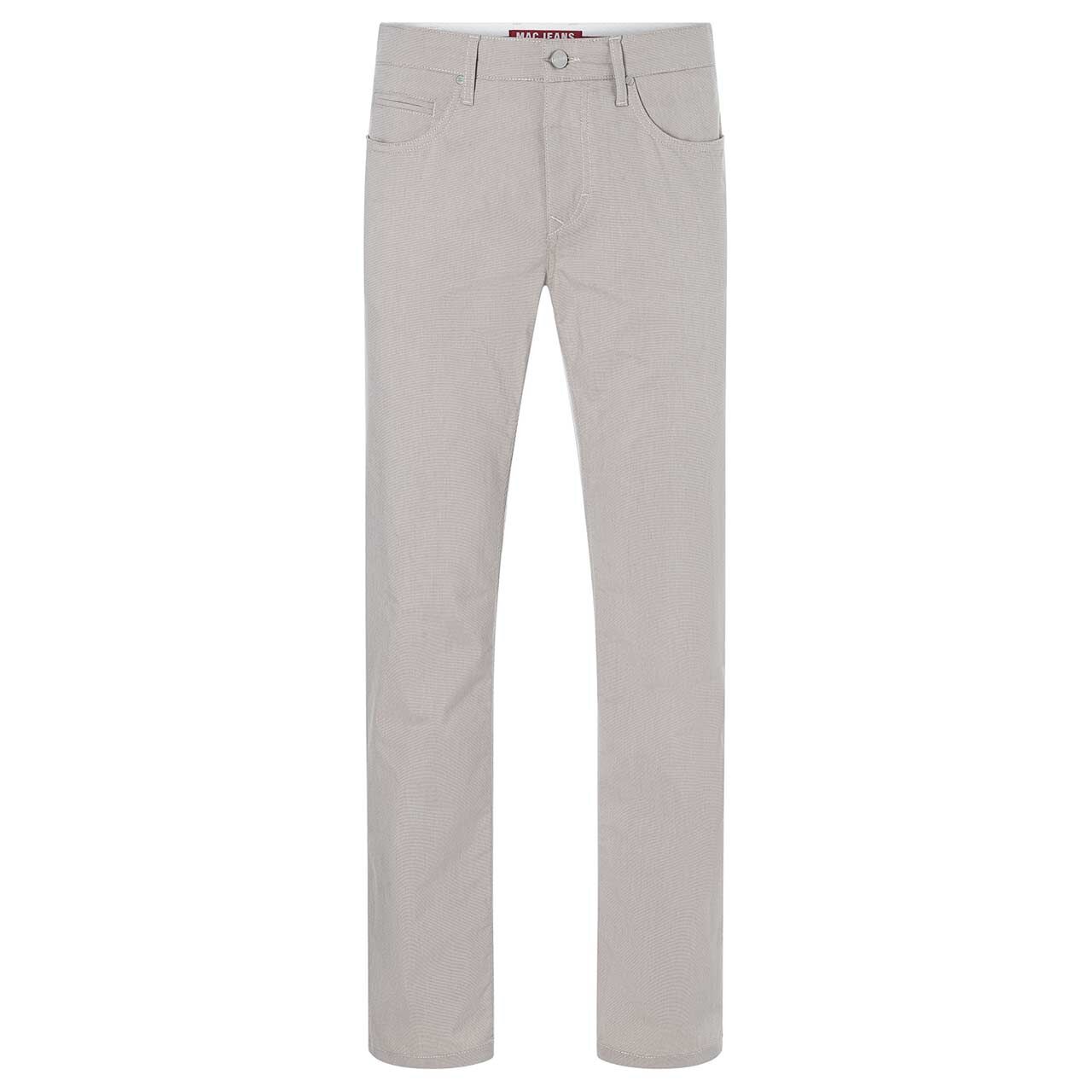 Stretch Herren Baumwollhose Arne von MAC in Beige, Vorderansicht