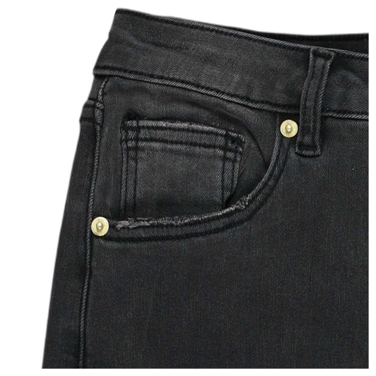 Damen 7/8 Jeans Long Beach von Senoritas ICON in Schwarz verwaschen, Detailansicht Tasche