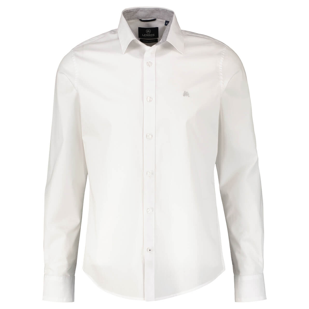 Lerros Herren Langarm Hemd clean white