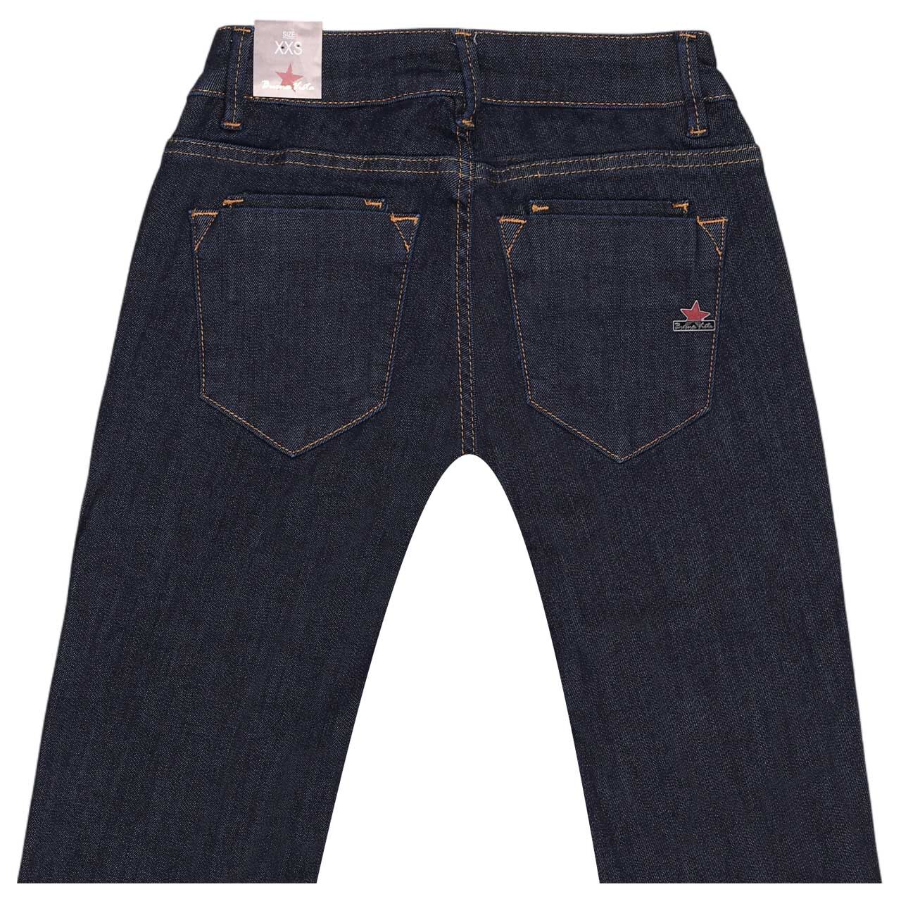 Damenjeans Italy K Bootcut Stretch Denim von Buena Vista in Dunkelblau angewaschen, detaillierte Rückansicht