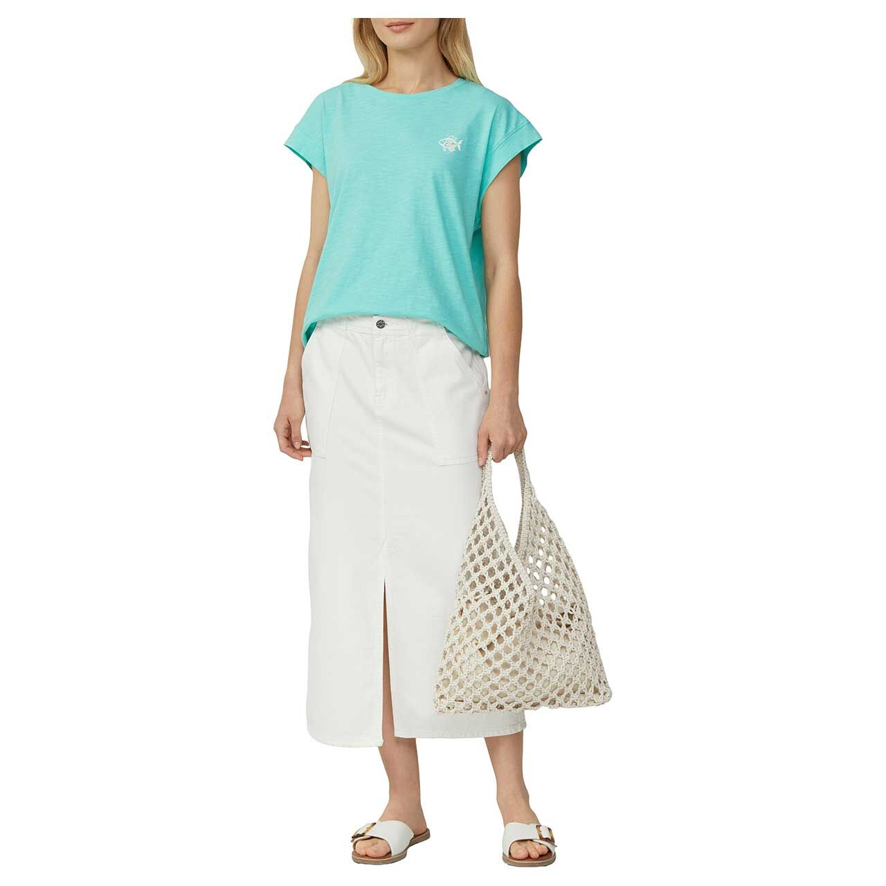 s.Oliver Damen T-Shirt blue green print