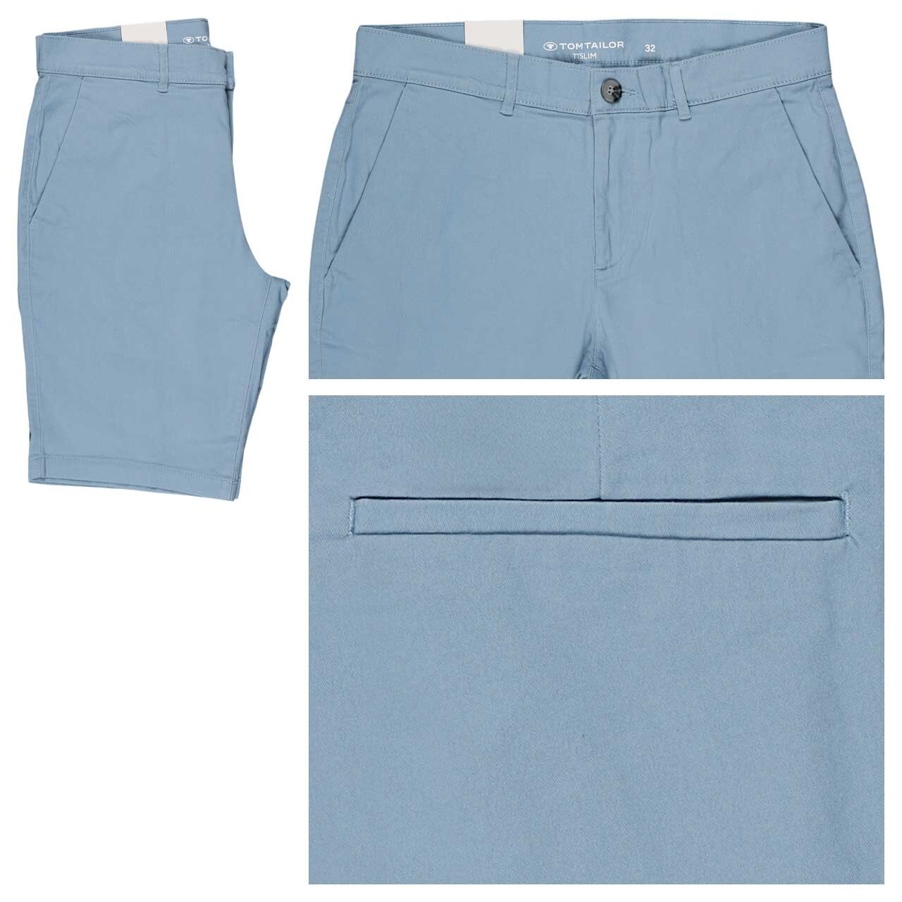 Tom Tailor Chino Baumwoll Bermuda mountain blue