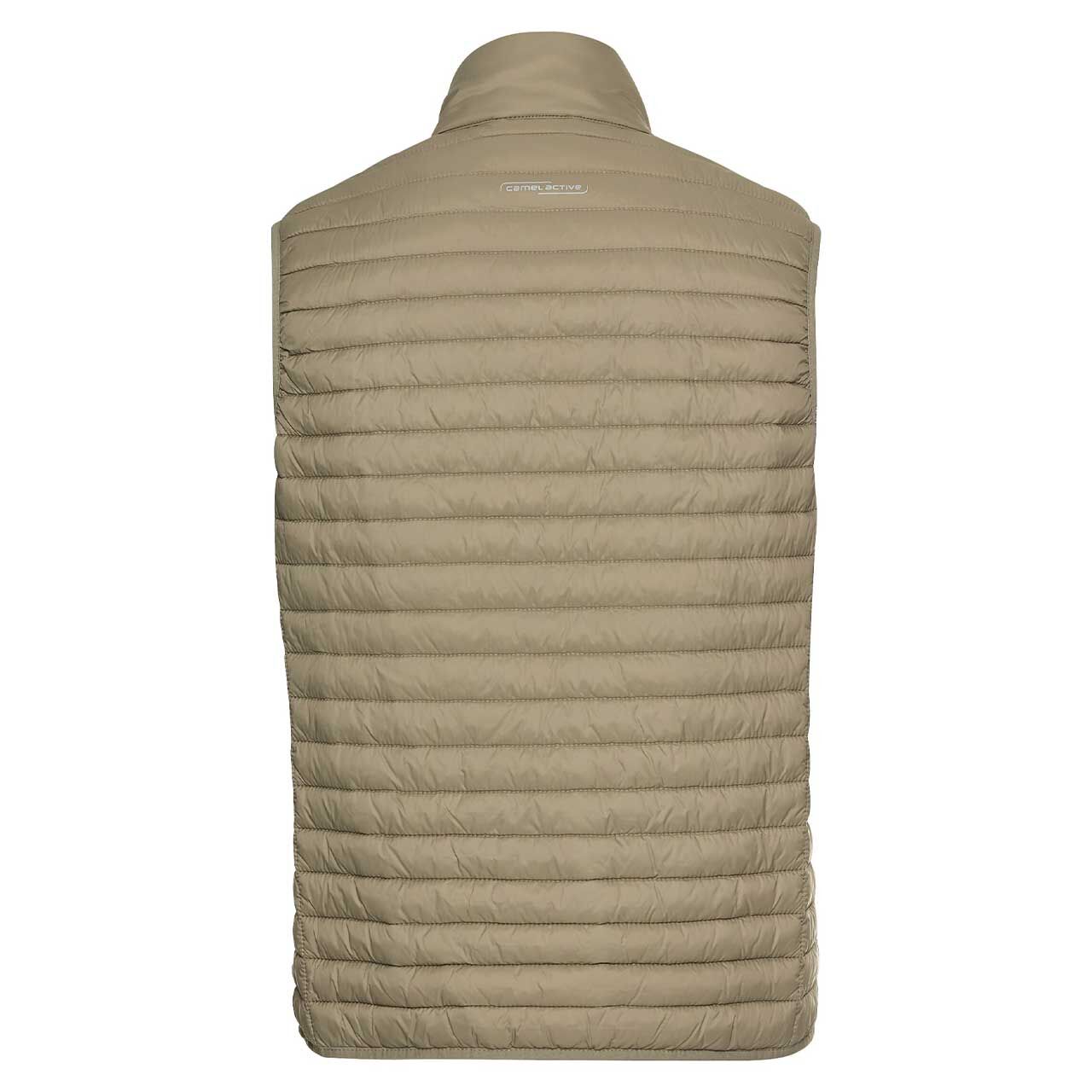 Herren Weste Quilted Vest von Camel active in Salbeigrün, Rückansicht