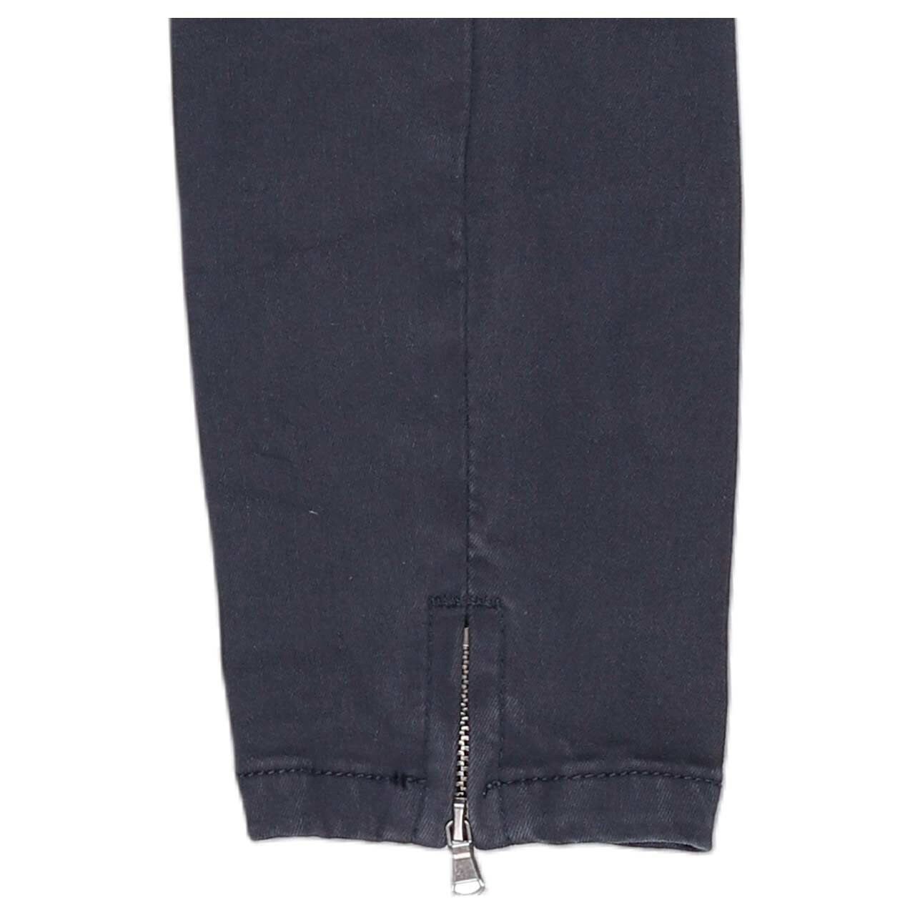 Damen Baumwollhose Italy V 7/8 Stretch Twill von Buena Vista in Dunkelblau, Detailansicht Saum