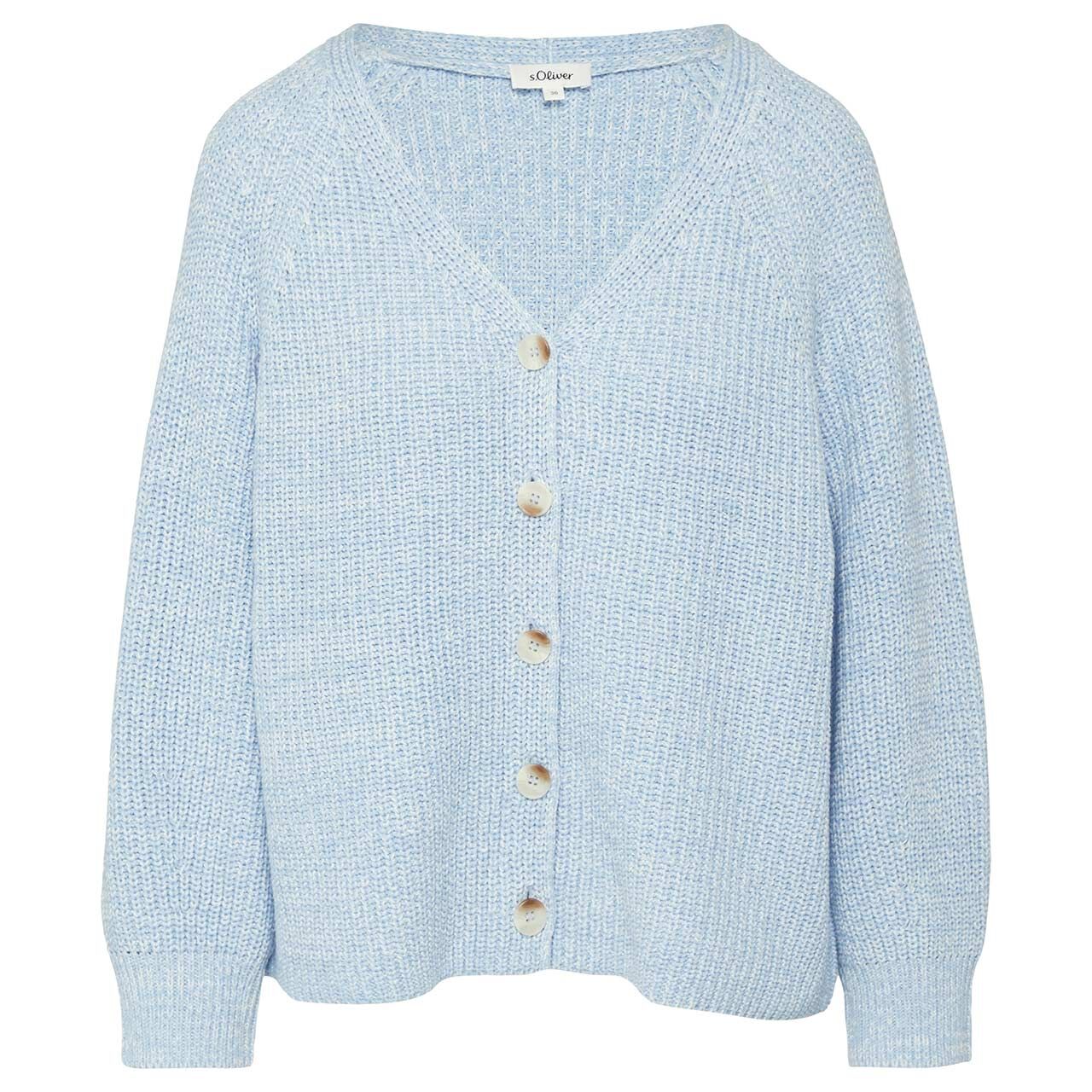 s.Oliver Damen Strickjacke blue