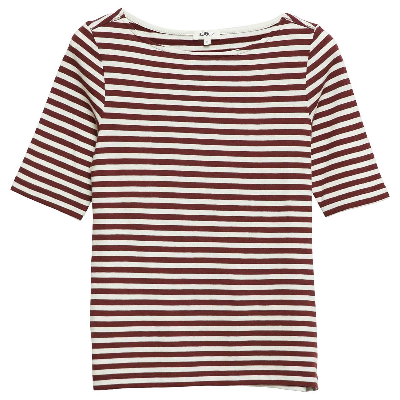 s.Oliver Damen T-Shirt pomegranate stripes