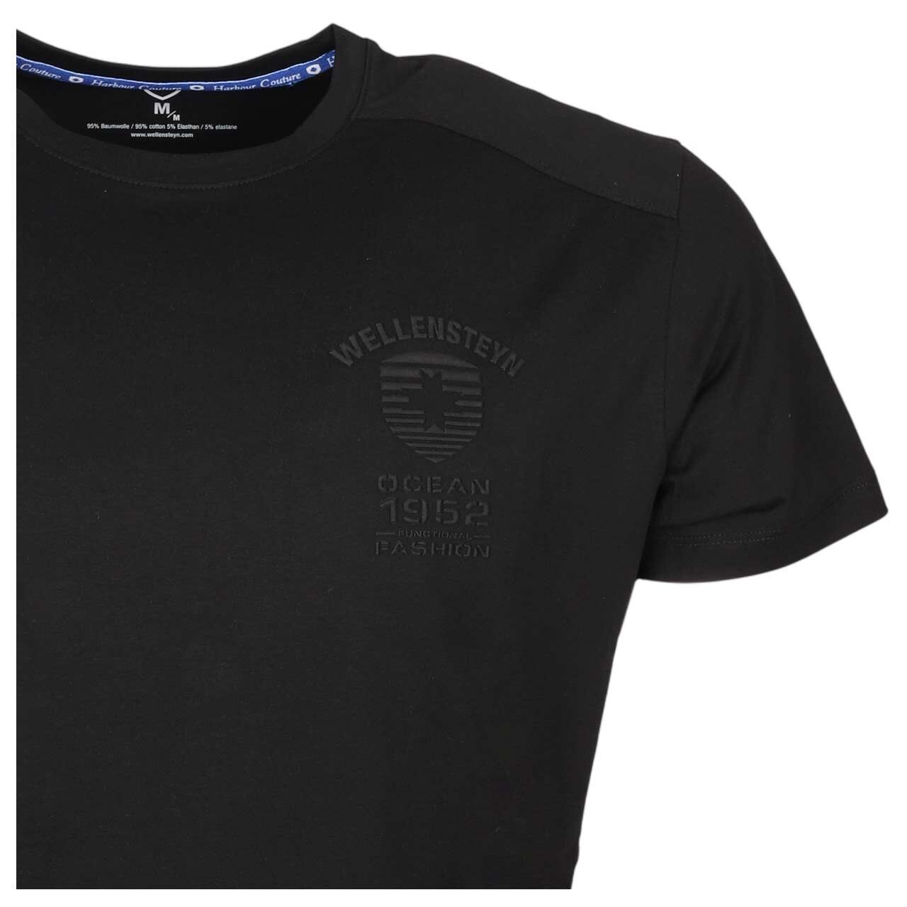 Herren T-Shirt von Wellensteyn in Schwarz, detaillierte Vorderansicht