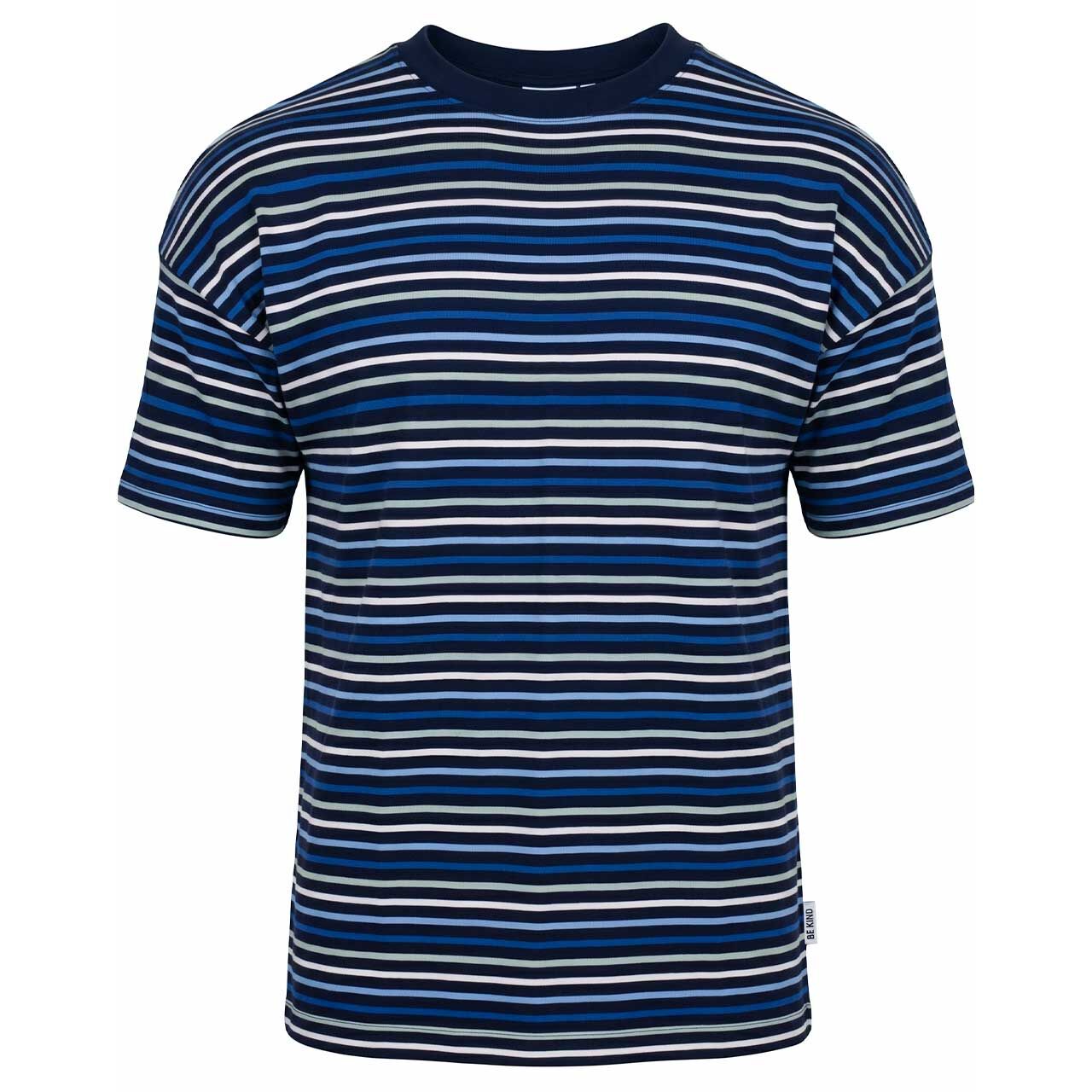 Cecil Damen T-Shirt Multi Striped urban dark blue