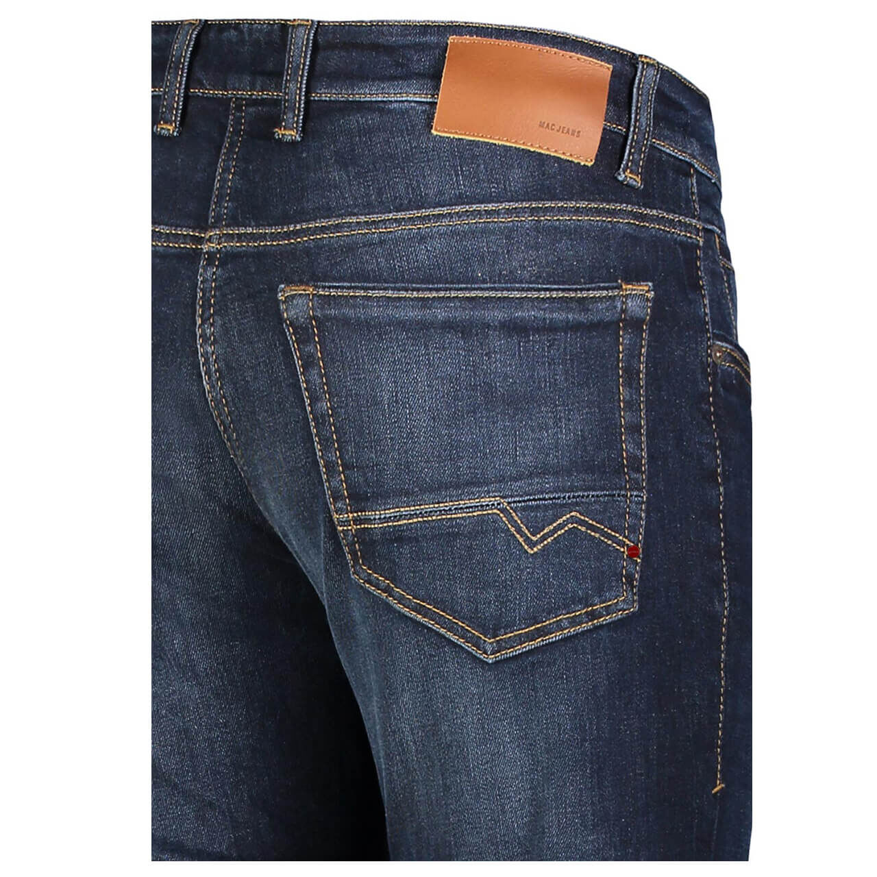 mac-arne-pipe-jeans-darkblue-H781-taasche MAC Jeans Flexx Arne Pipe für Herren in Dunkelblau verwaschen, FarbNr.: H781