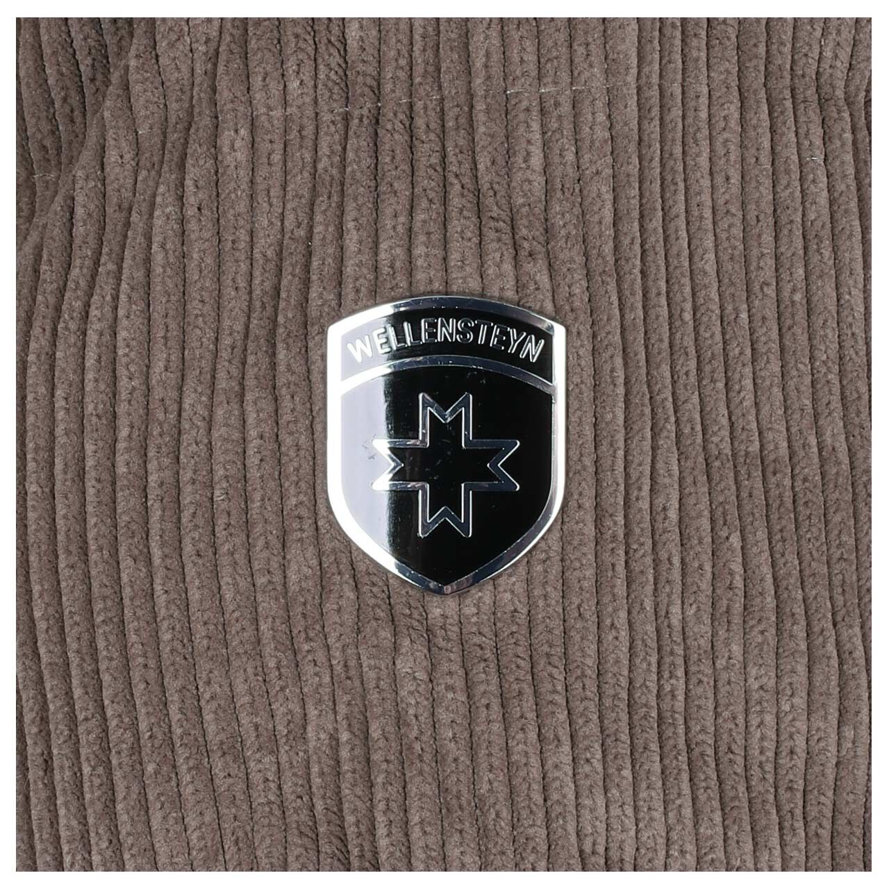 Herren Cord Jacke Boxton von Wellensteyn in Braun, Detailansicht Logo