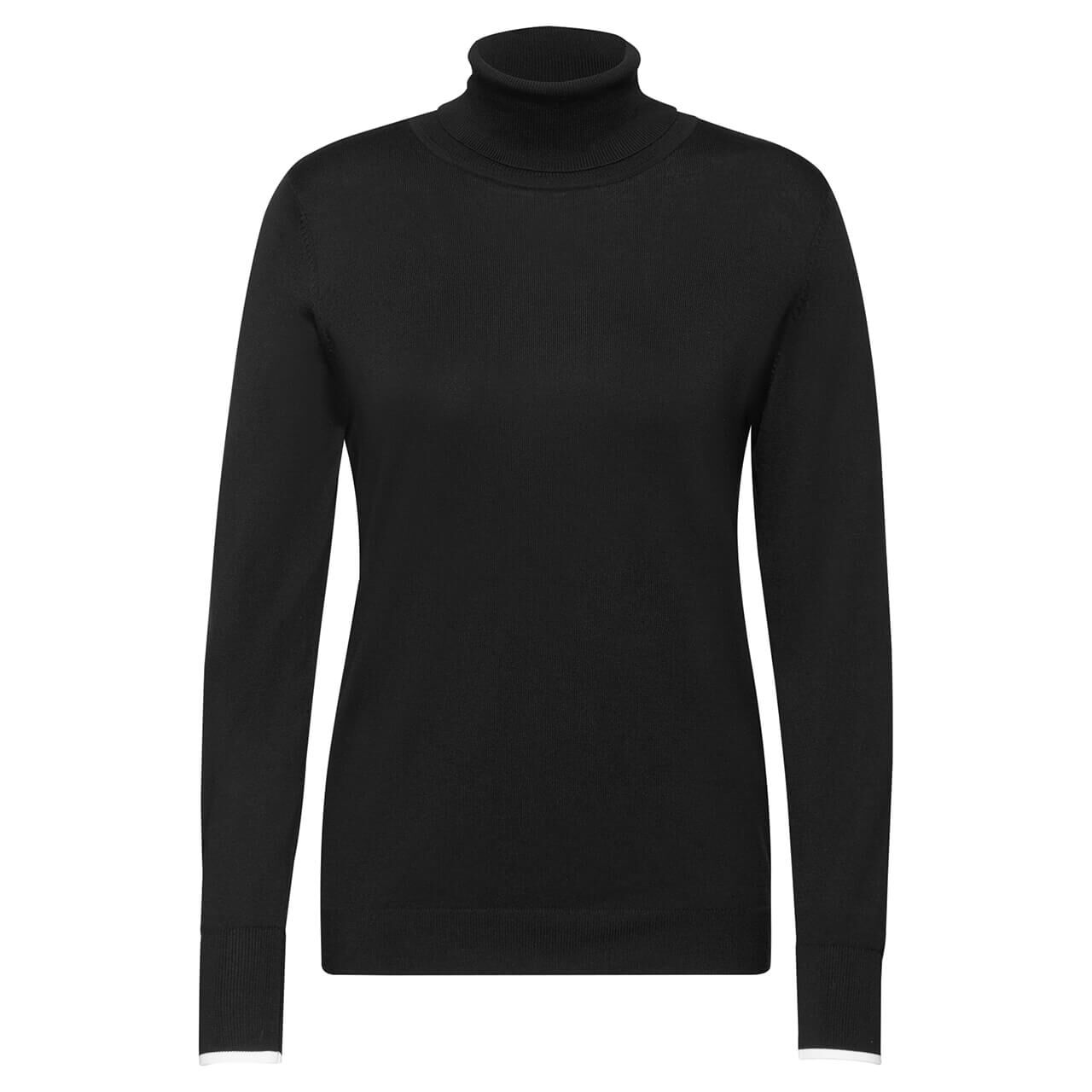 Cecil Damen Rollkragen Pullover Basic Roll Neck black Cecil Damen Rollkragen Pullover Basic Roll Neck black
