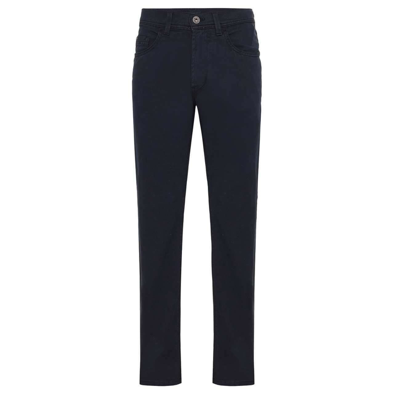 Stretch Herren Baumwollhose Rando in Dunkelblau von Pioneer, Vorderansicht