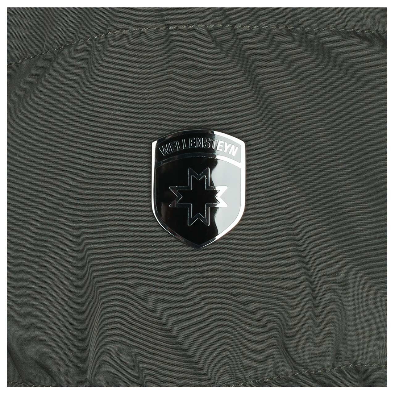 Herren Jacke Starstream von Wellensteyn in Dunkelgrün, Detailansicht Logo
