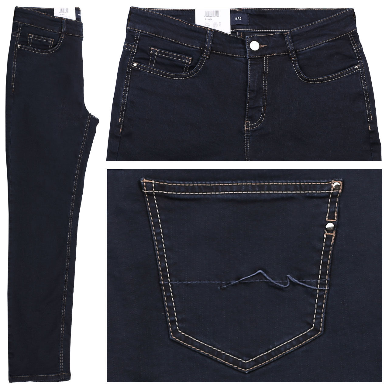 mac-jeans-angela-dunkelblau-d801 MAC Jeans Angela für Damen in Tiefdunkelblau, FarbNr.: D801
