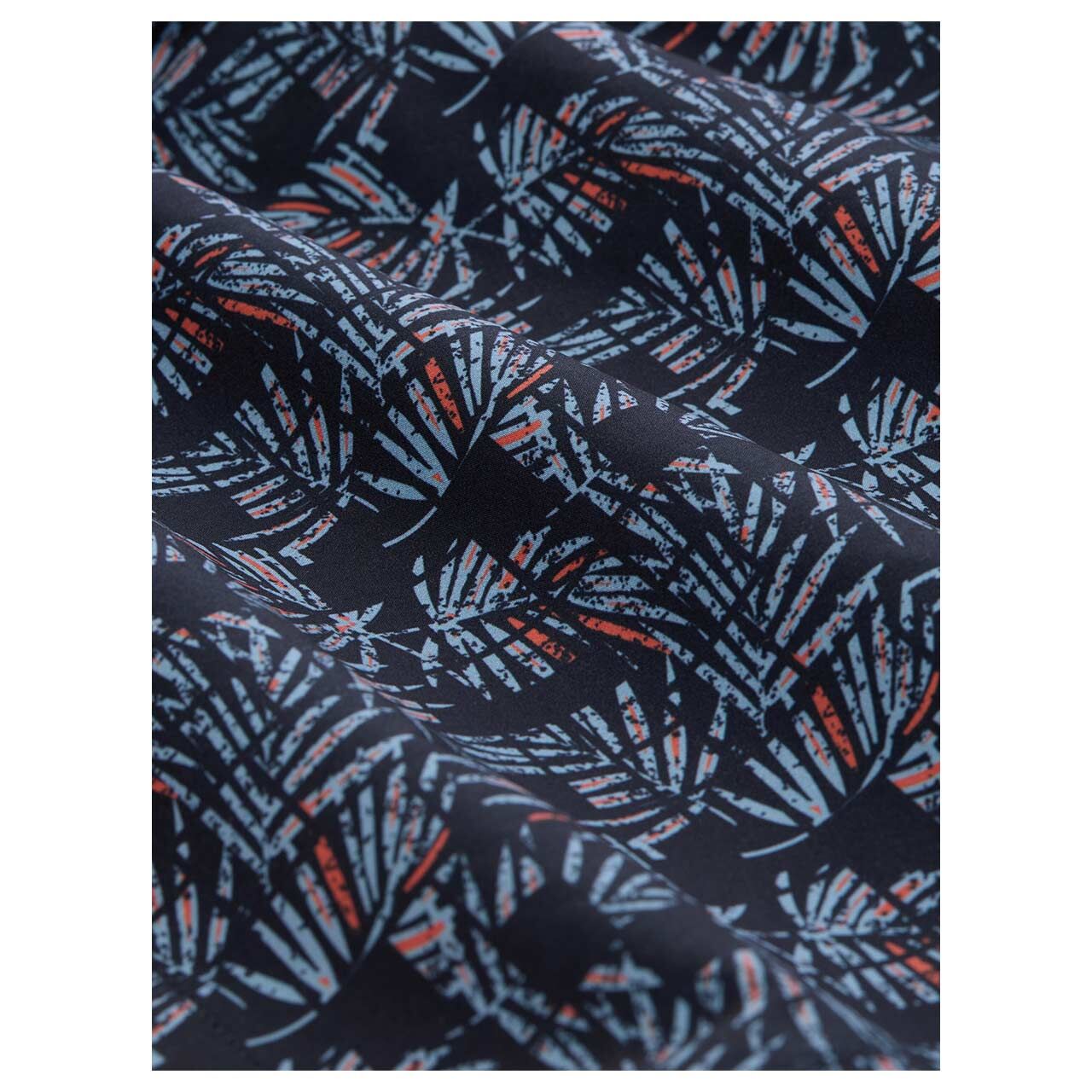 Herren Printed Swim Shorts von Tom Tailor in Dunkelblau mit Print, Detailansicht