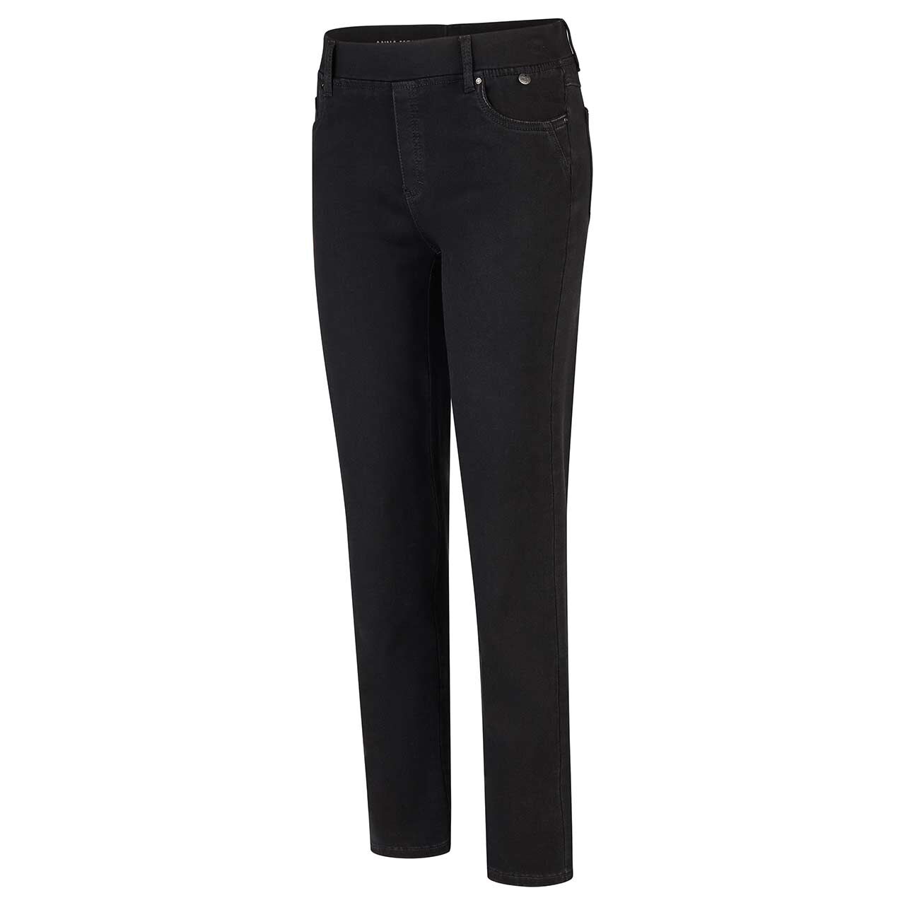 Stretch Damenjeans Angelika von Anna Montana in Schwarz, Seitenansicht