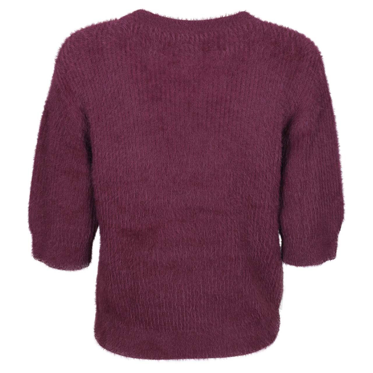 Damen Kurzarm Pullover von s.Oliver in Lila, Rückansicht
