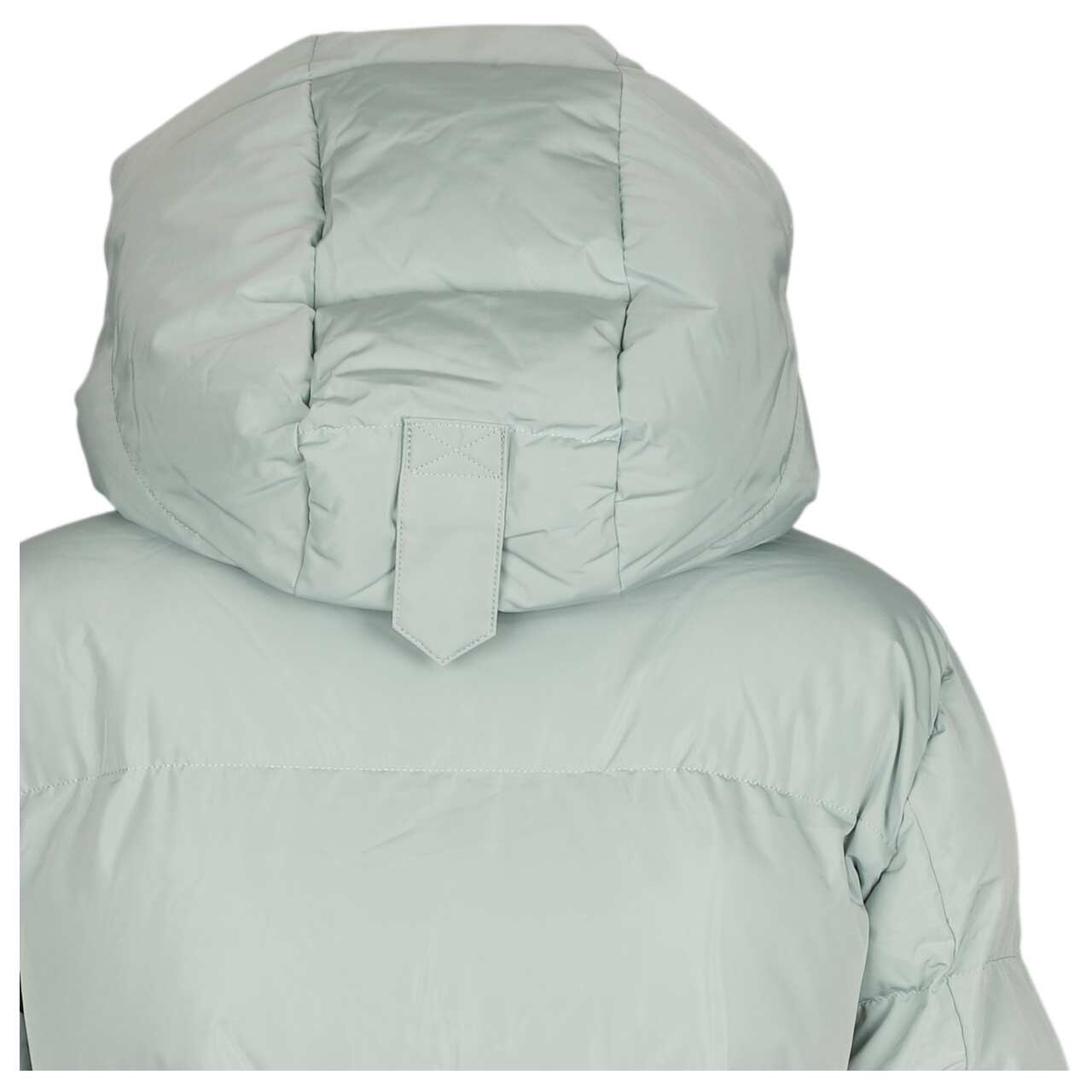 Damen Jacke Boutique Long von Wellensteyn in Salbeigrün, detaillierte Rückansicht