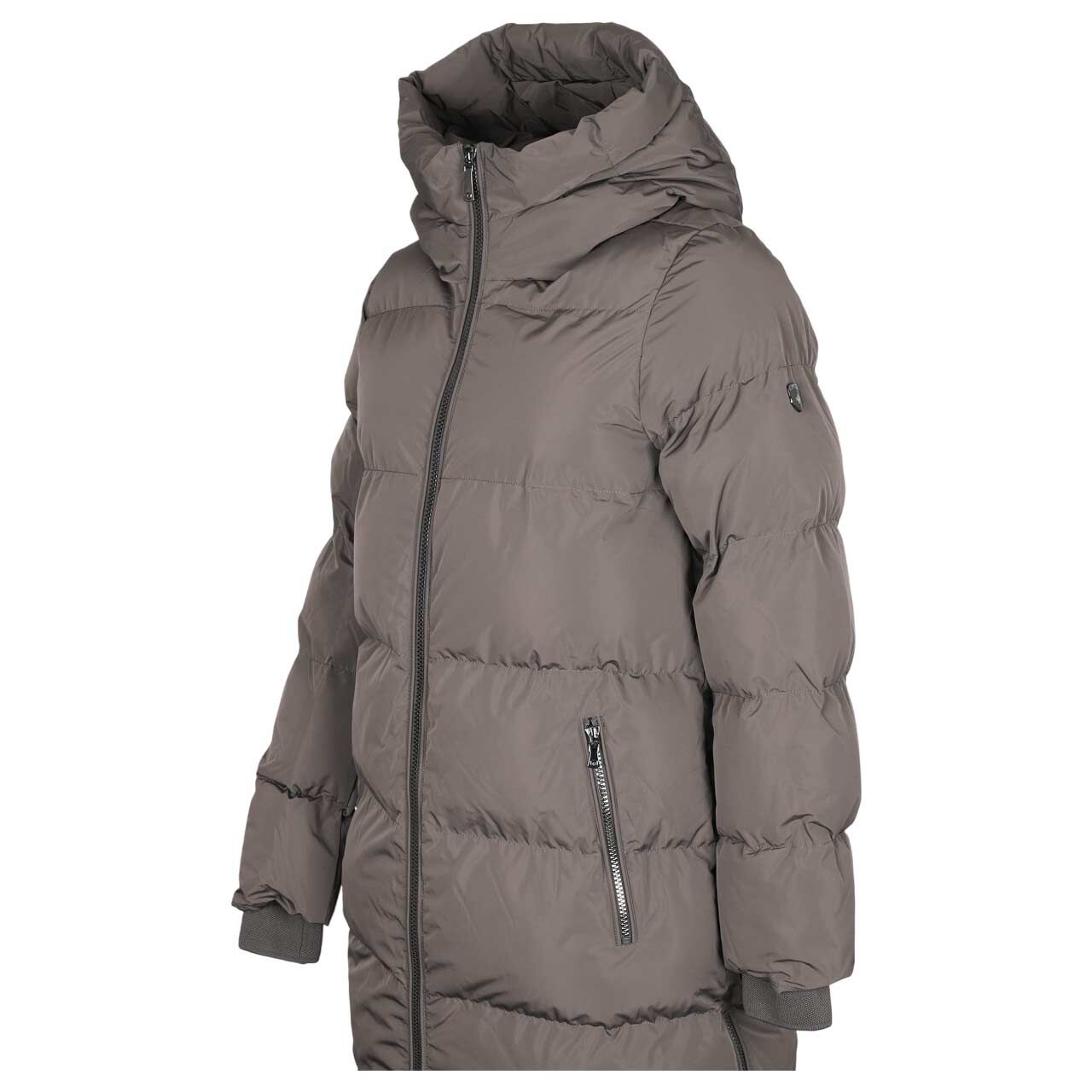 Damen Jacke Boutique Extra Long von Wellensteyn in Greige, Seitenansicht
