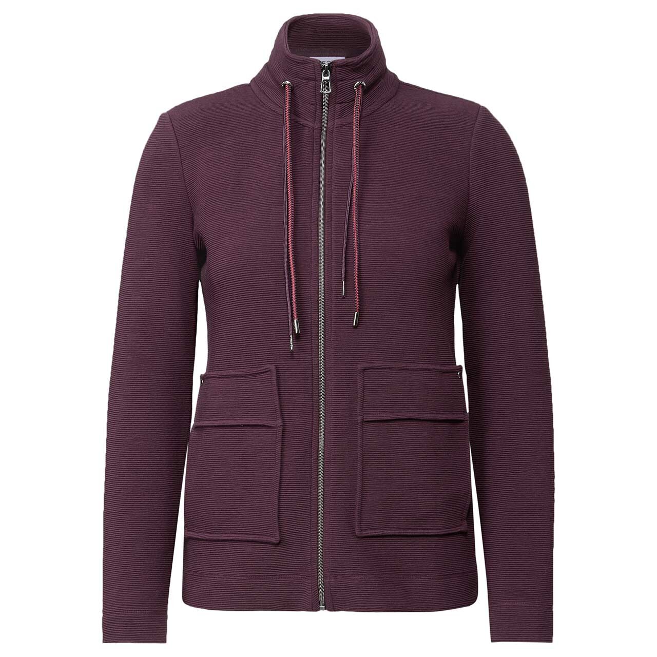 Cecil Damen Shirtjacke Ottoman mulberry red