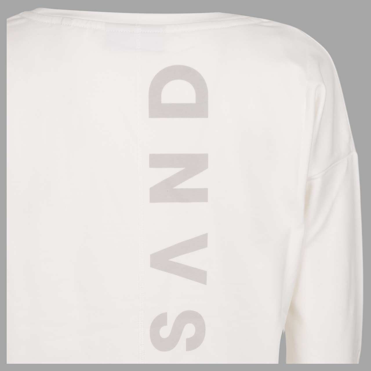 Damen Sweatshirt Riane von Elbsand in Cremeweiß mit Print, detaillierte Rückansicht