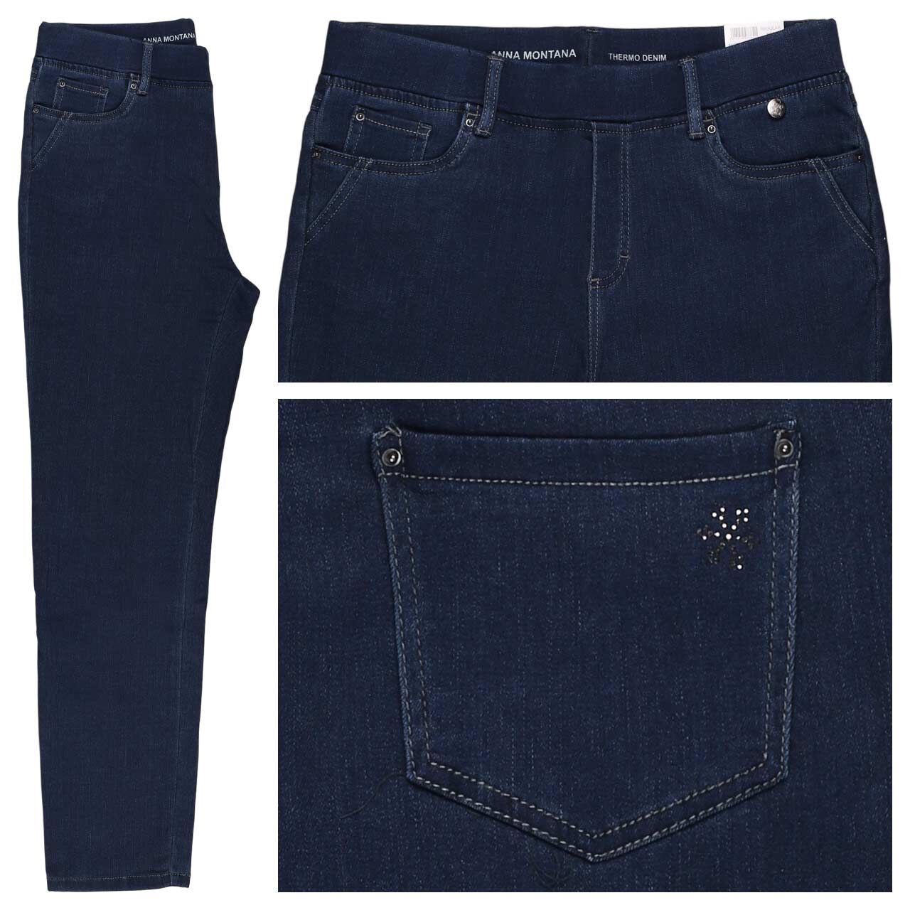 Anna Montana Angelika Jeans stone wash thermo denim