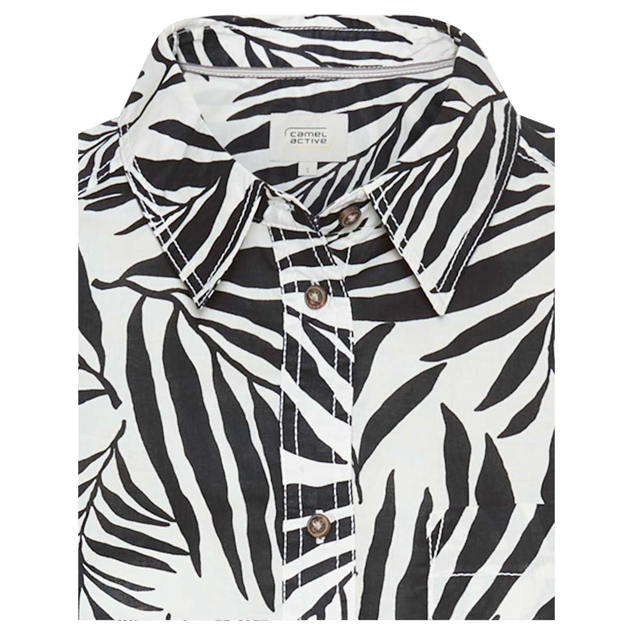 Damen Langarm Bluse von Camel active, Vorderansicht Detail