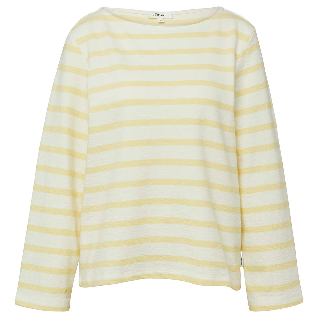 s.Oliver Damen Sweatshirt butter yellow stripes