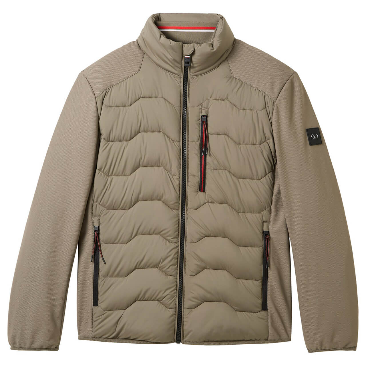 Tom Tailor Herren Jacke Hybrid Jacket dusty olive green Tom Tailor Herren Jacke Hybrid Jacket dusty olive green