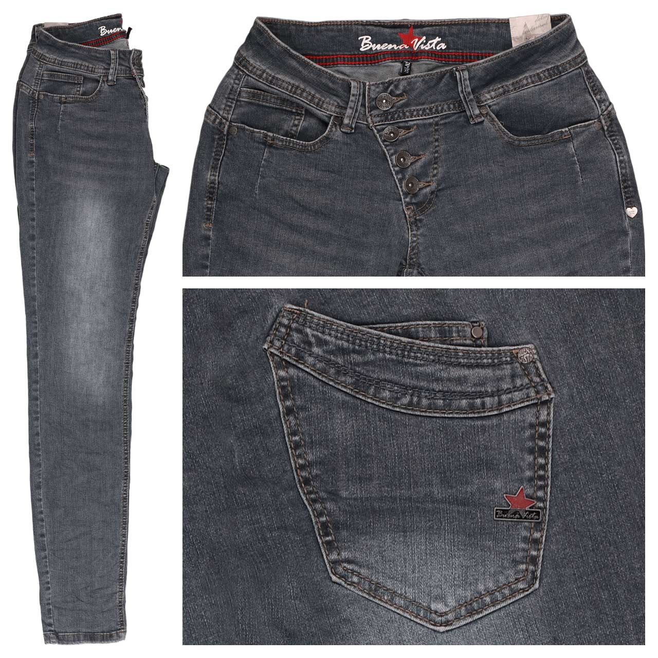 Buena Vista Malibu Stretch Denim Jeans anthracite denim wash