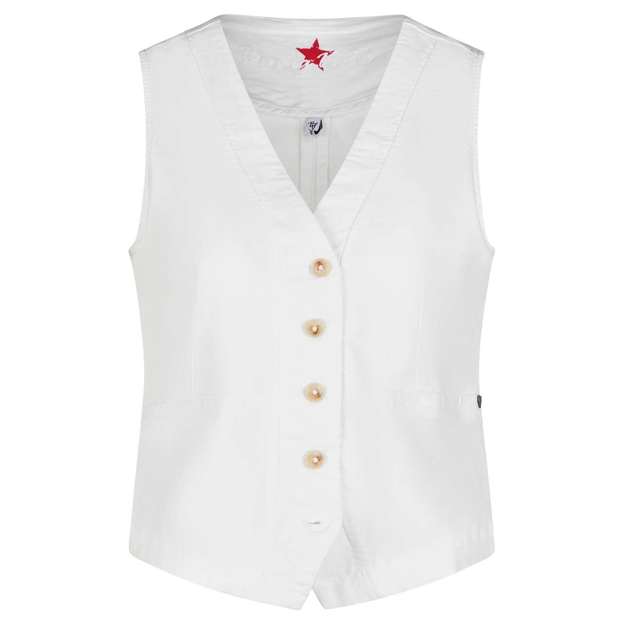 Buena Vista Vest Stretch Twill Weste off white Buena Vista Vest Stretch Twill Weste off white