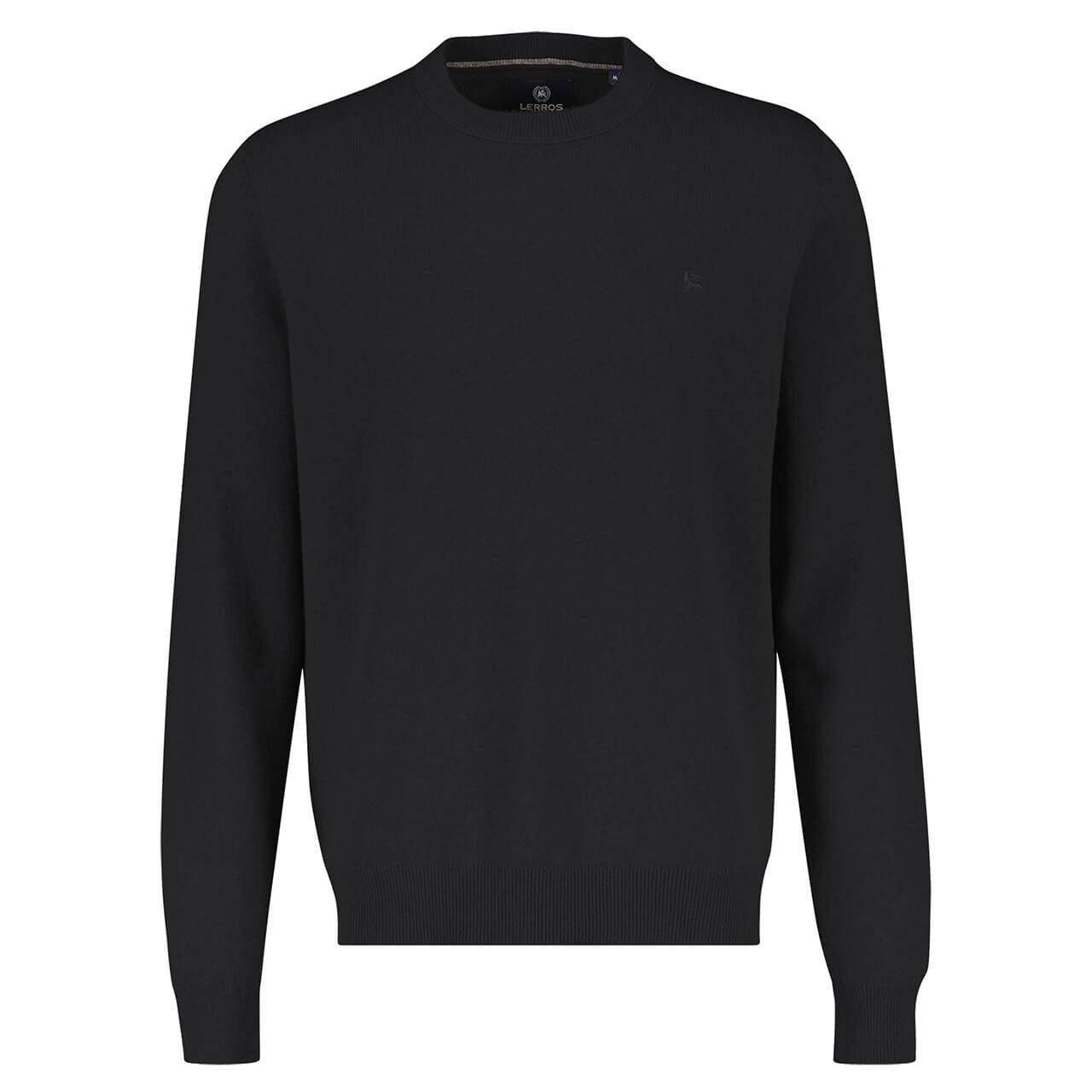 Lerros Herren Pullover O-neck black