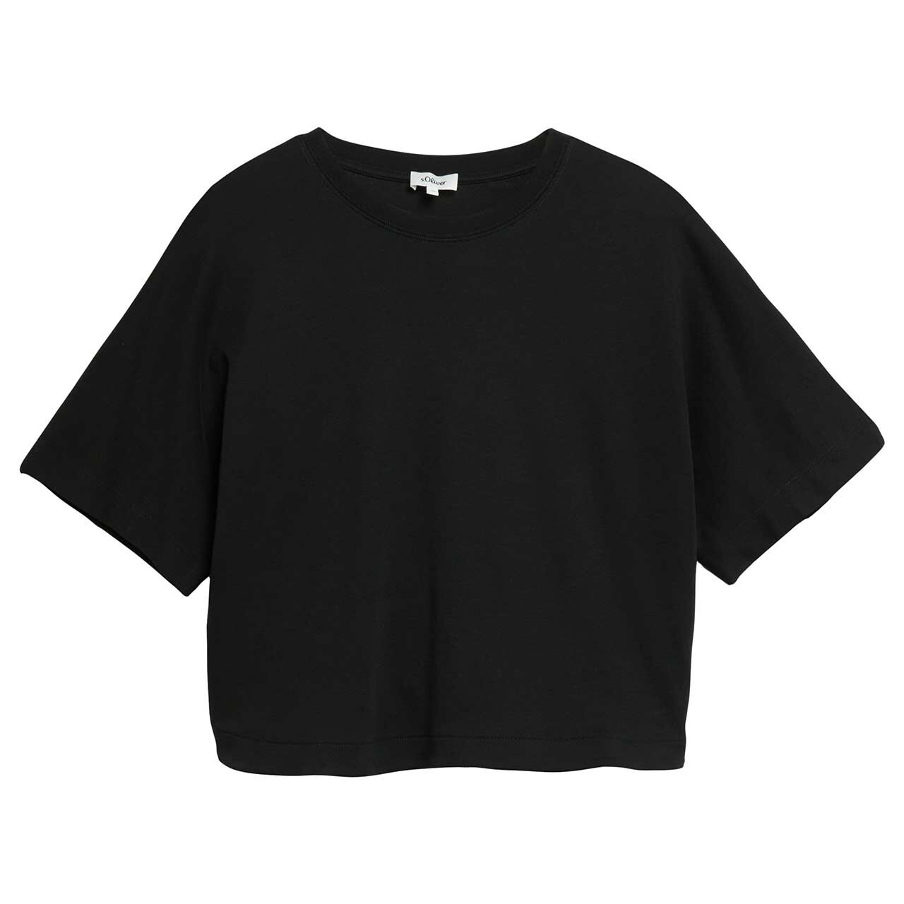 s.Oliver Damen T-Shirt clean black