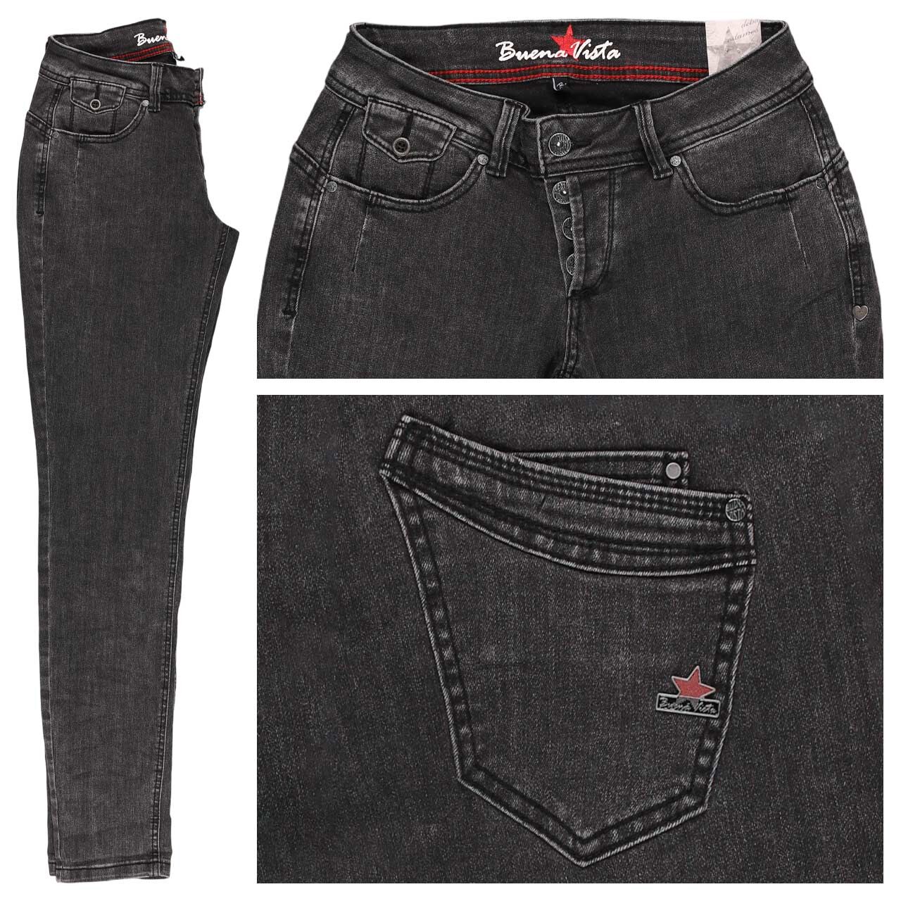 Buena Vista Malibu CC Stretch Denim Jeans black denim
