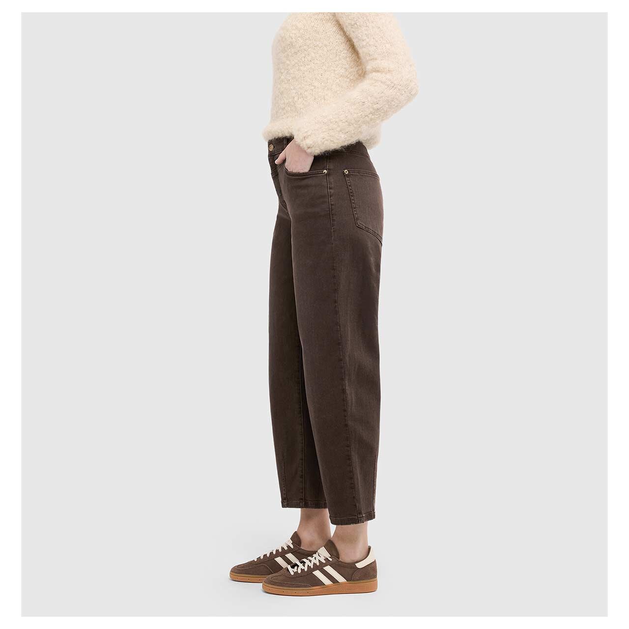 MAC Bobbie 7/8 Jeans brown stone wash