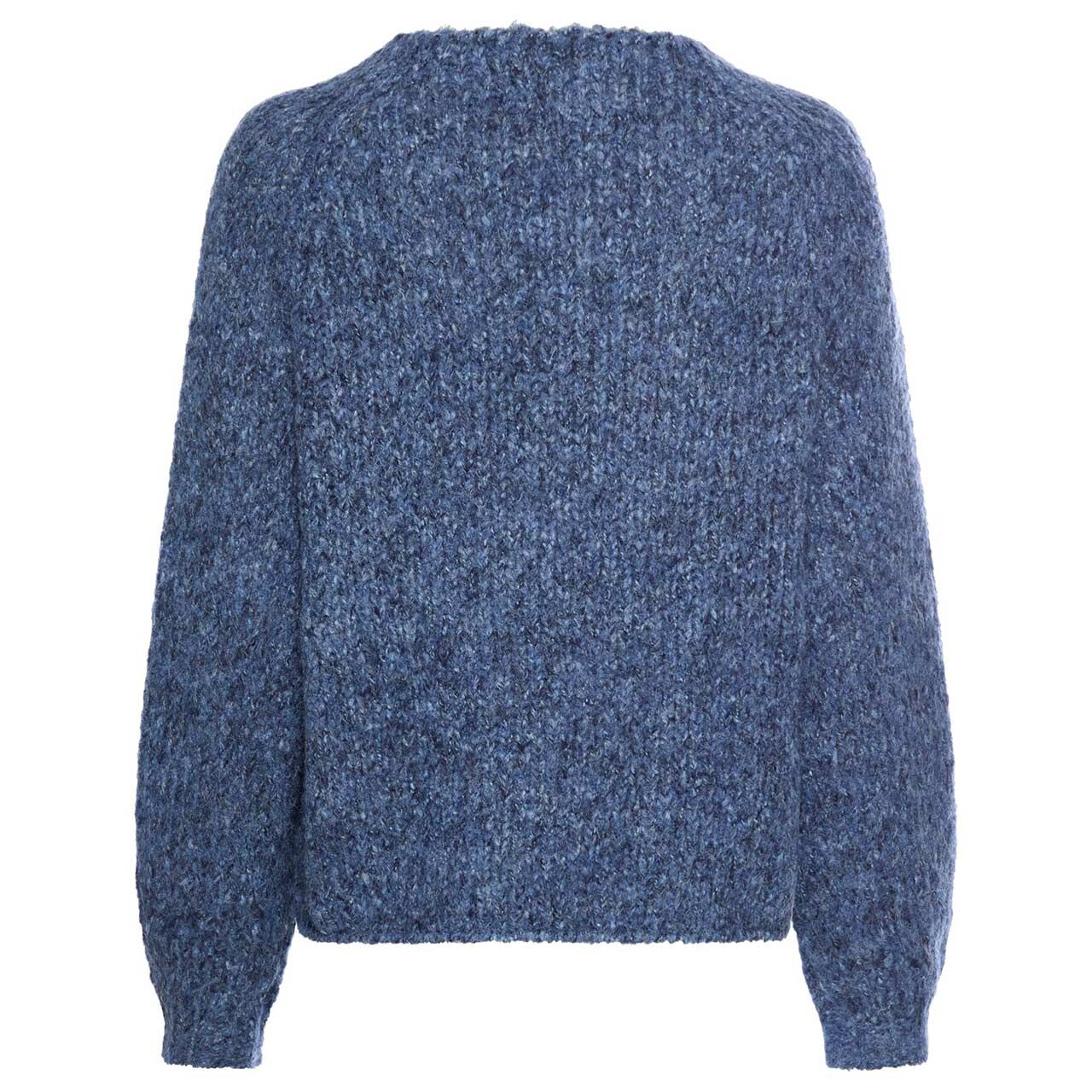 Damen Pullover von Camel active in Blau meliert, Rückansicht