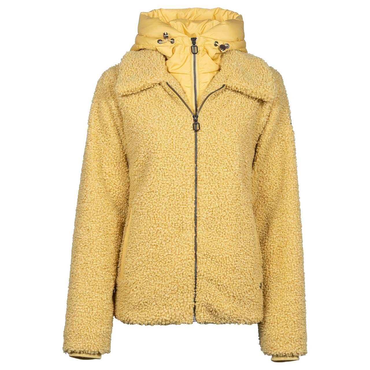 Soquesto Damen Teddyjacke misty yellow