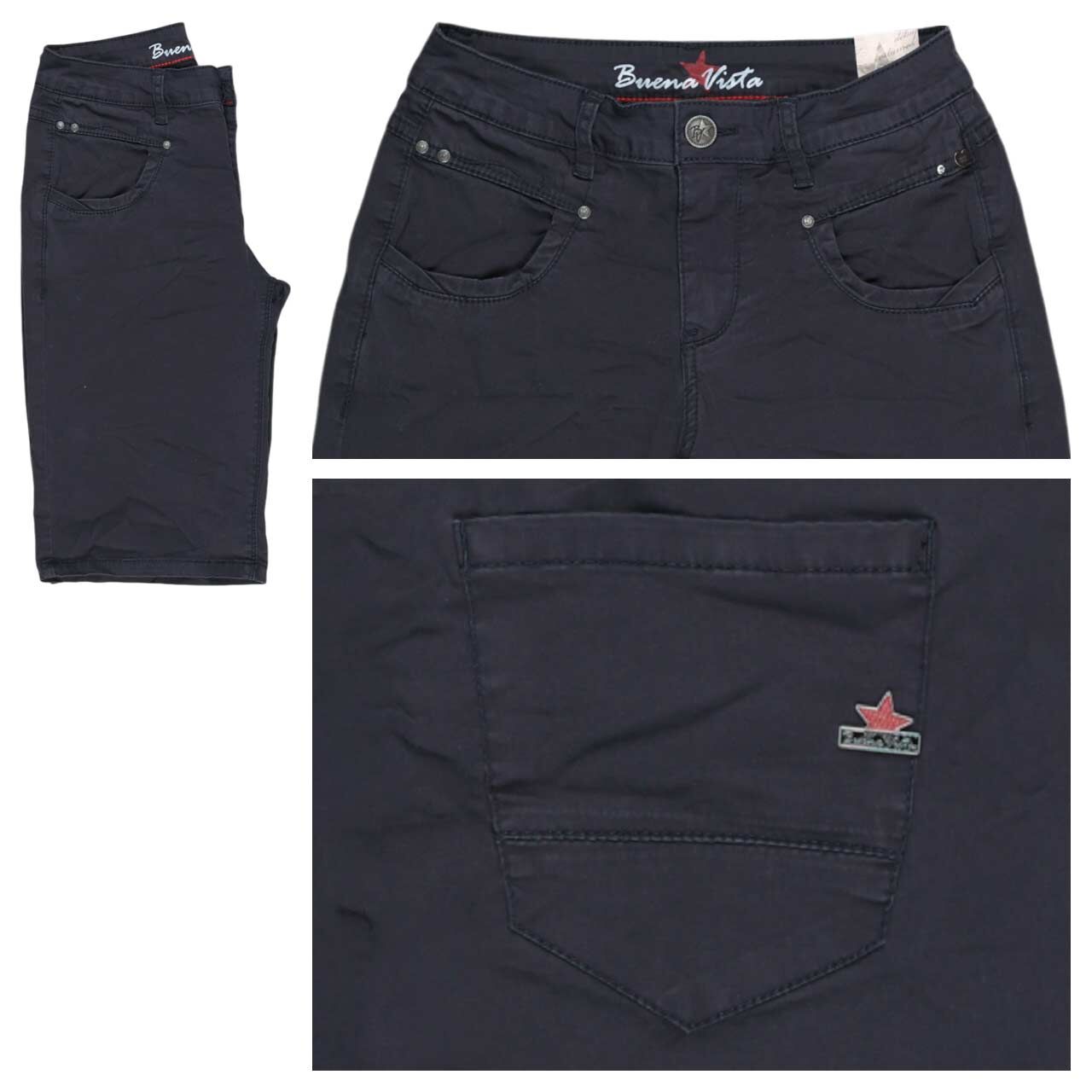 Buena Vista Anna C-Short Stretch Twill Baumwollhose dark blue Buena Vista Anna C-Short Stretch Twill Baumwollhose dark blue