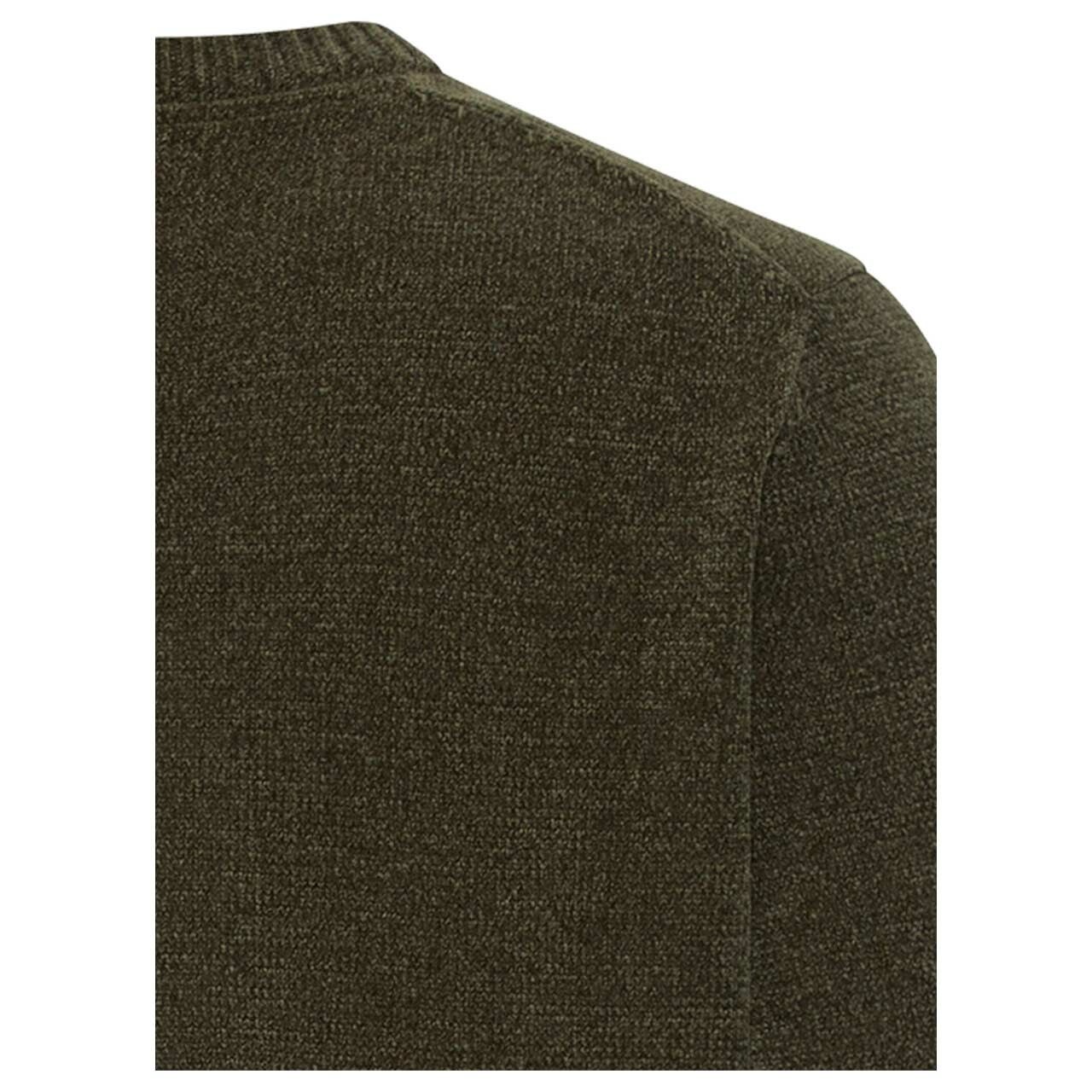 Herren Pullover von Camel active in der Farbe Olivgrün, detaillierte Rückansicht