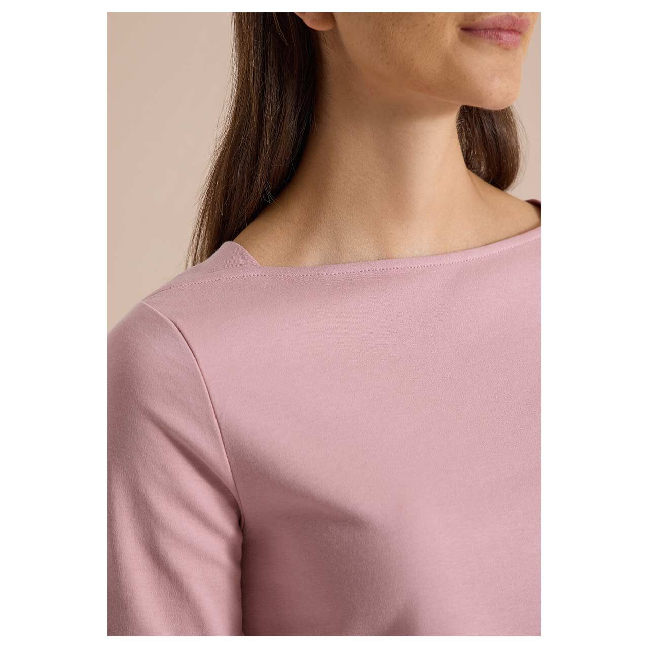 Cecil Damen 3/4 Arm Shirt Basic Boatneck velvet rose