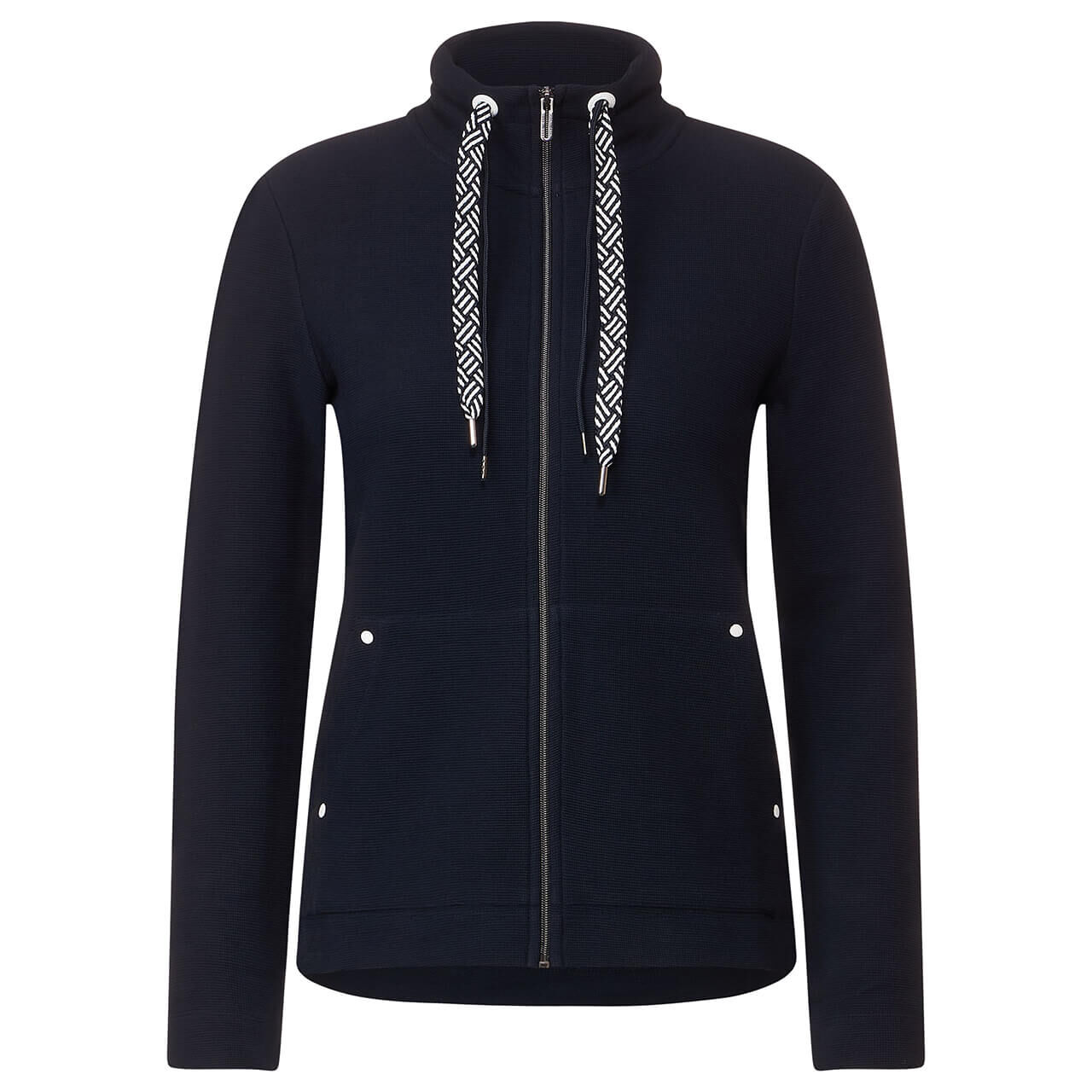 Cecil Solid Structure Sweatjacke night sky blue
