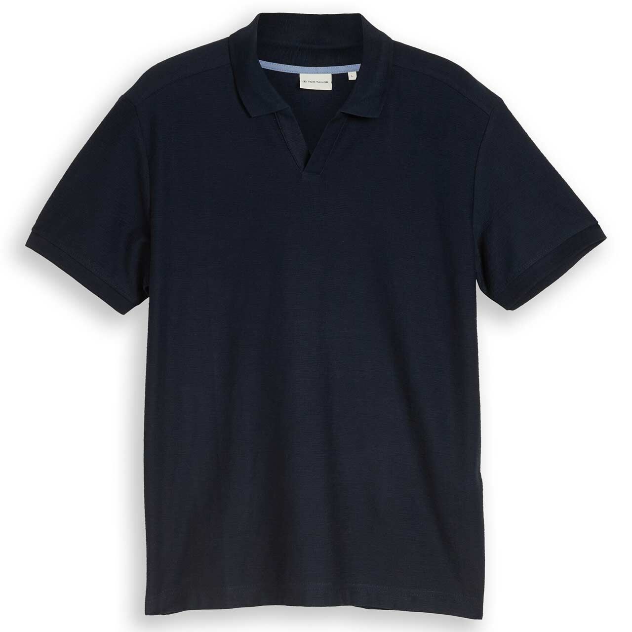 Tom Tailor Herren Poloshirt Resort Collar sky captain blue structured