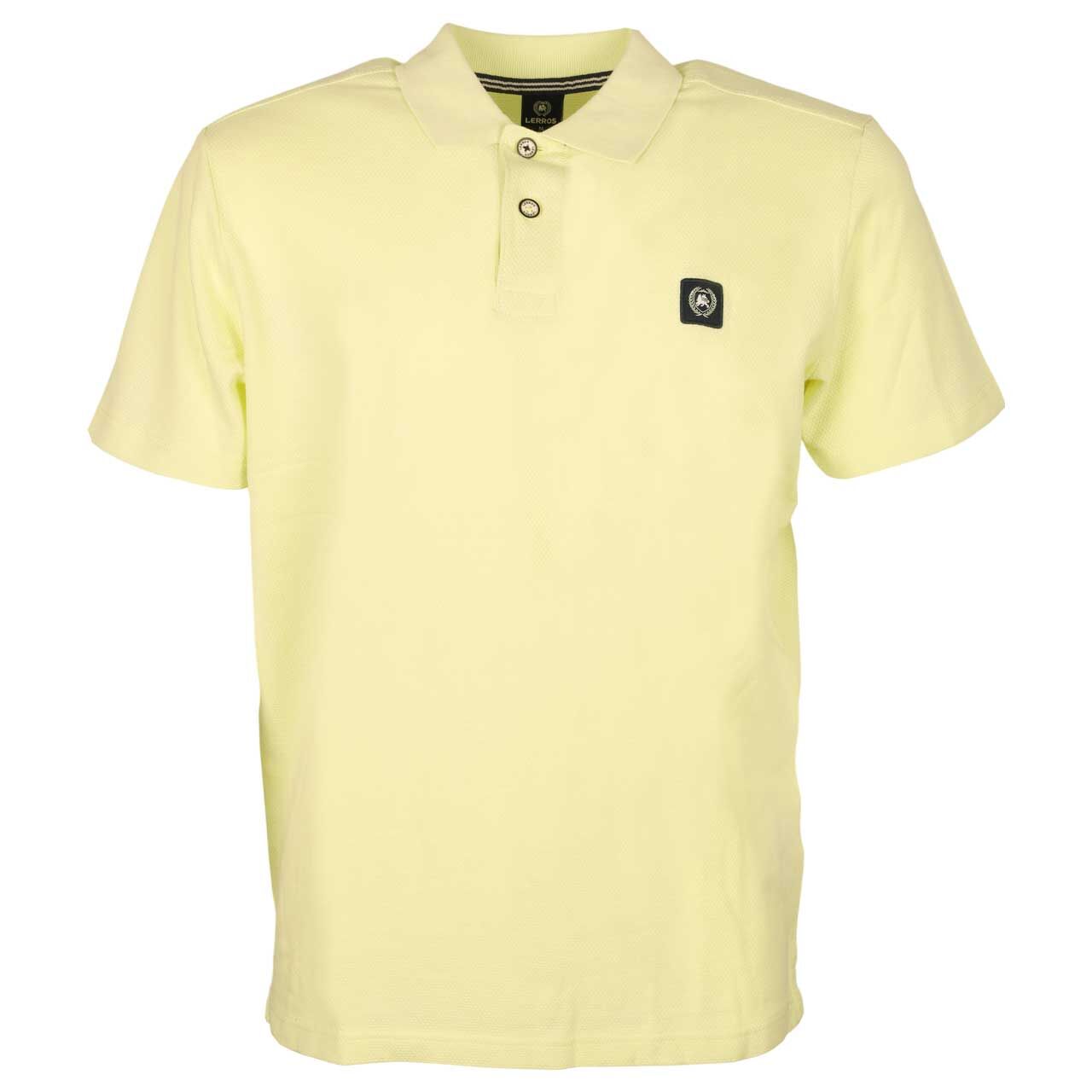 Lerros Herren Piqué Poloshirt lemon water