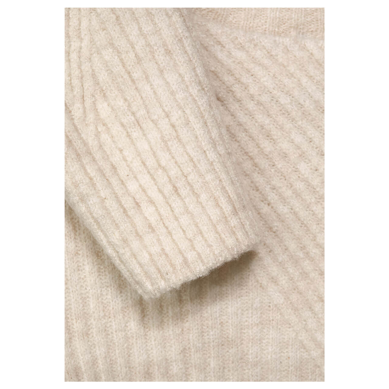 Street One Structure U-Boat Pullover dream white melange