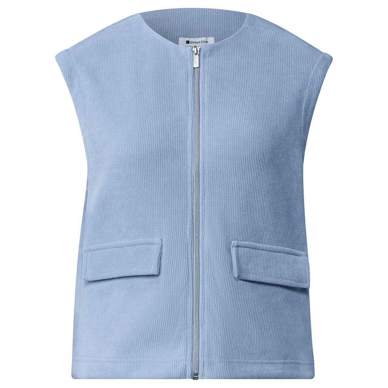 Street One Damen Cord Weste Look Vest northern blue