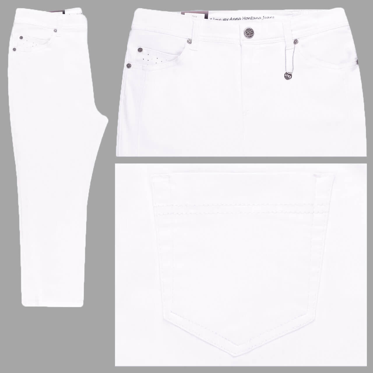 Anna Montana Dora Milano 3/4 Jeans white Anna Montana Dora Milano 3/4 Jeans white