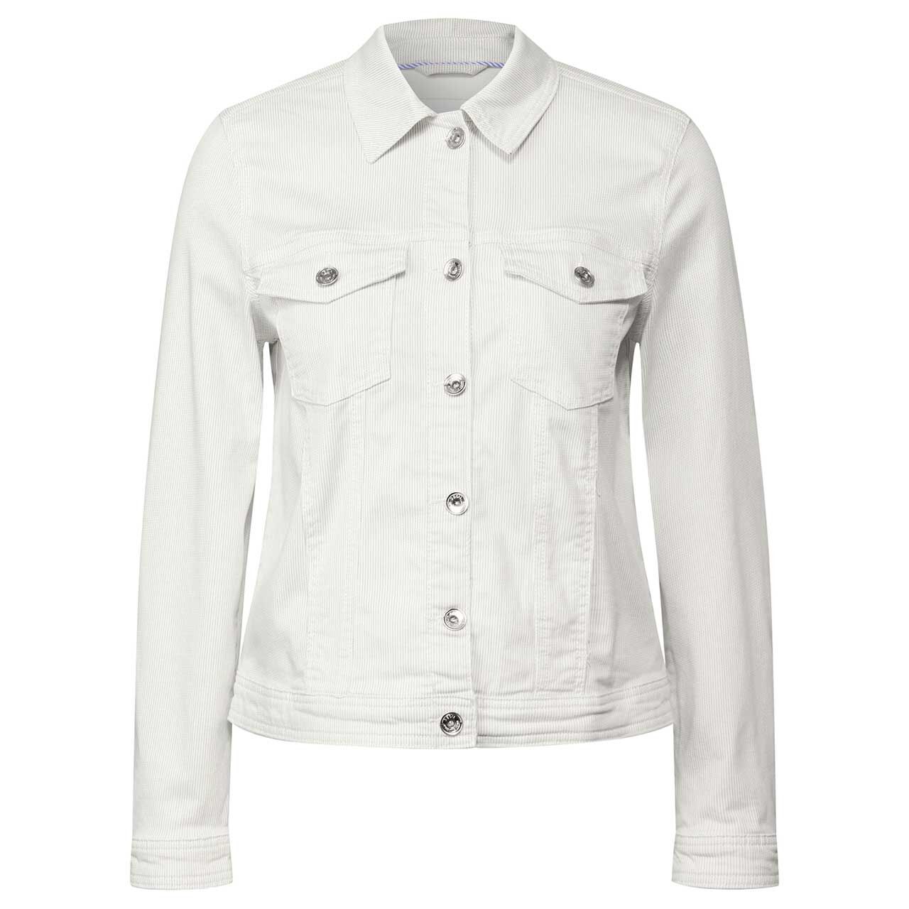 Cecil Damen Jeansjacke cobble grey stripe