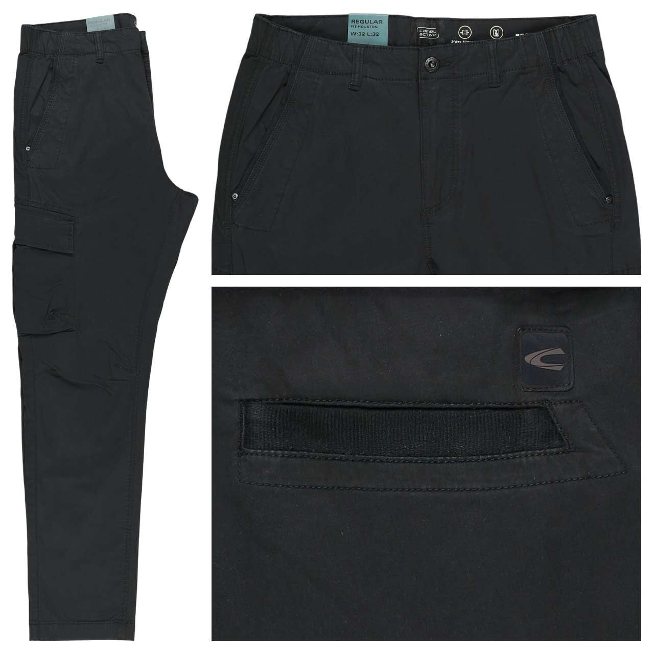 Camel active Houston Cargo Baumwollhose asphalt